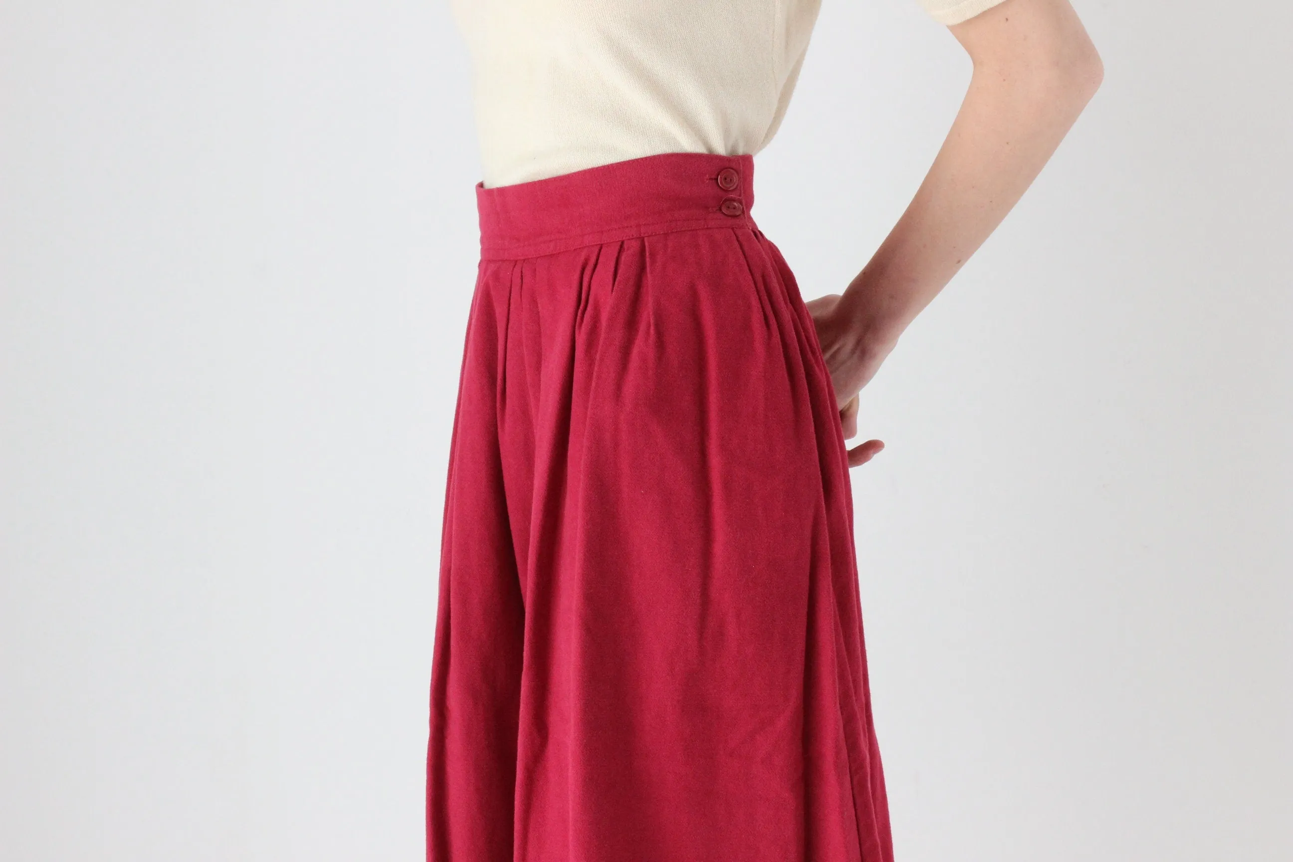 70s Felt Cotton Skirt