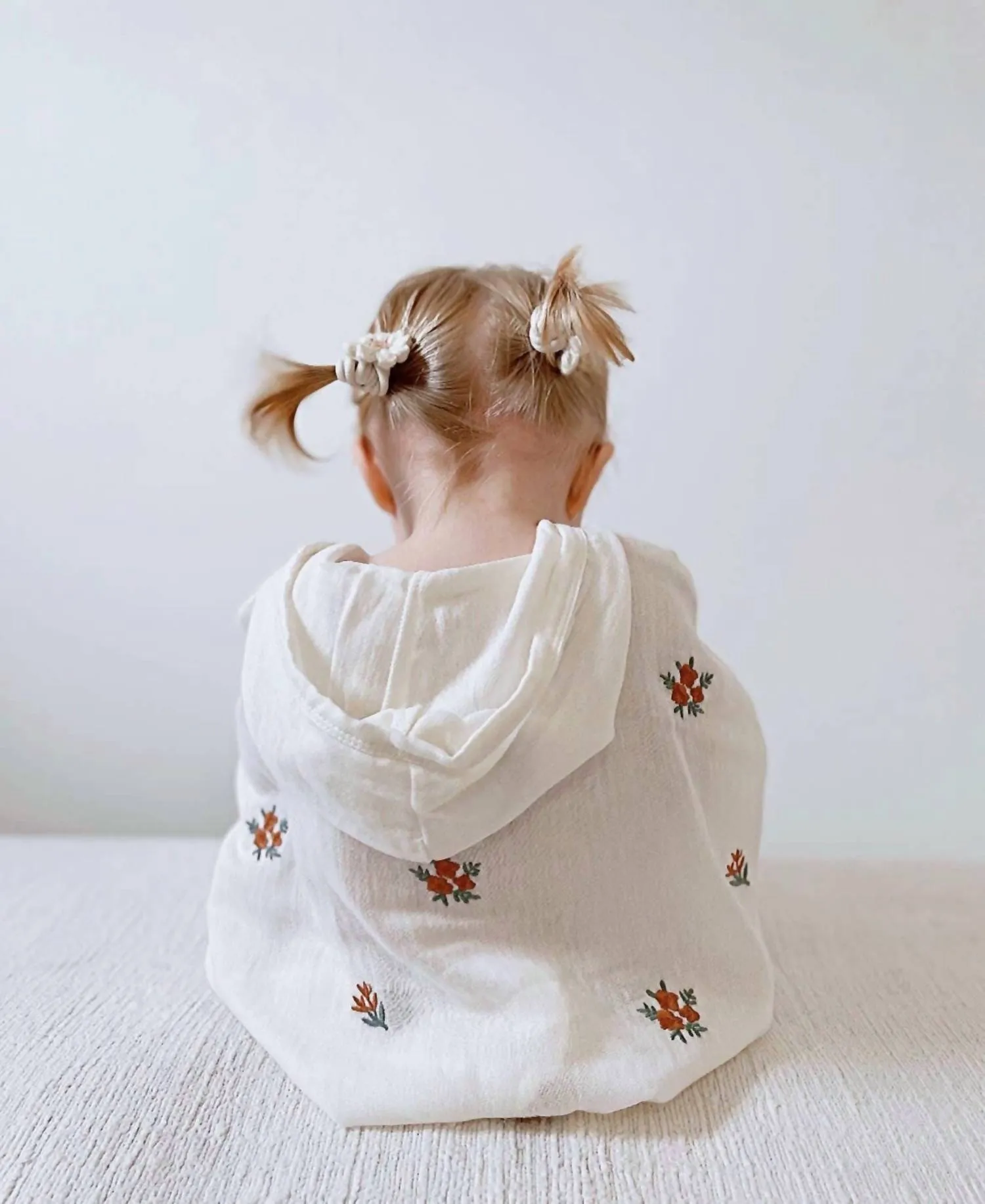 Ada Baby - Floral Organic Muslin Poncho For Baby And Toddlers