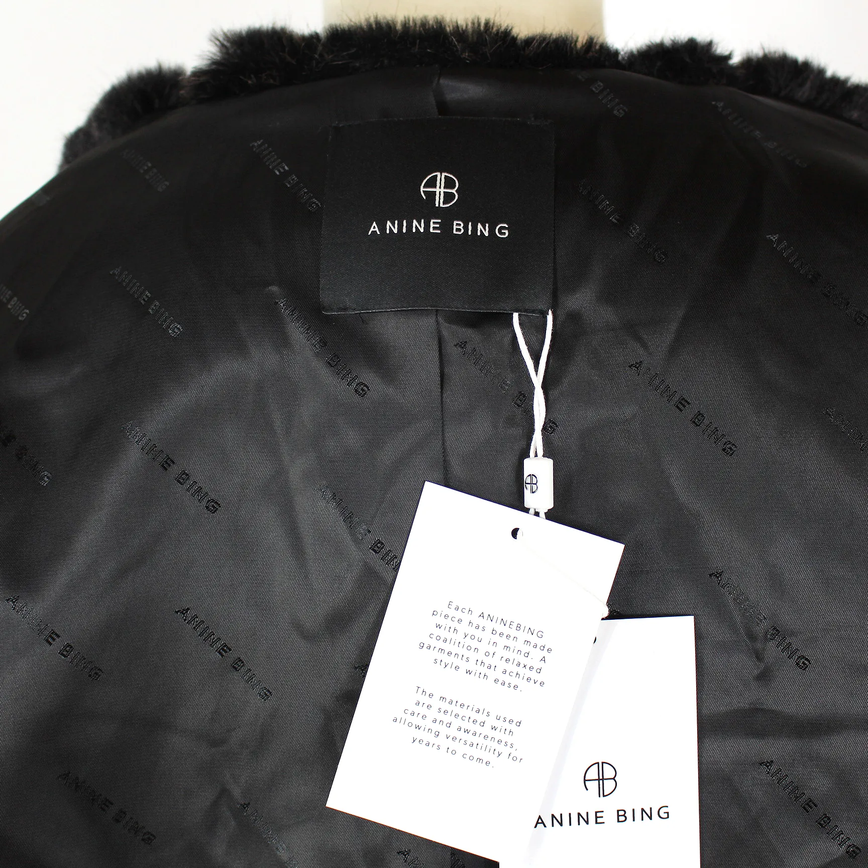 Anine Bing Hilary Faux Fur Jacket
