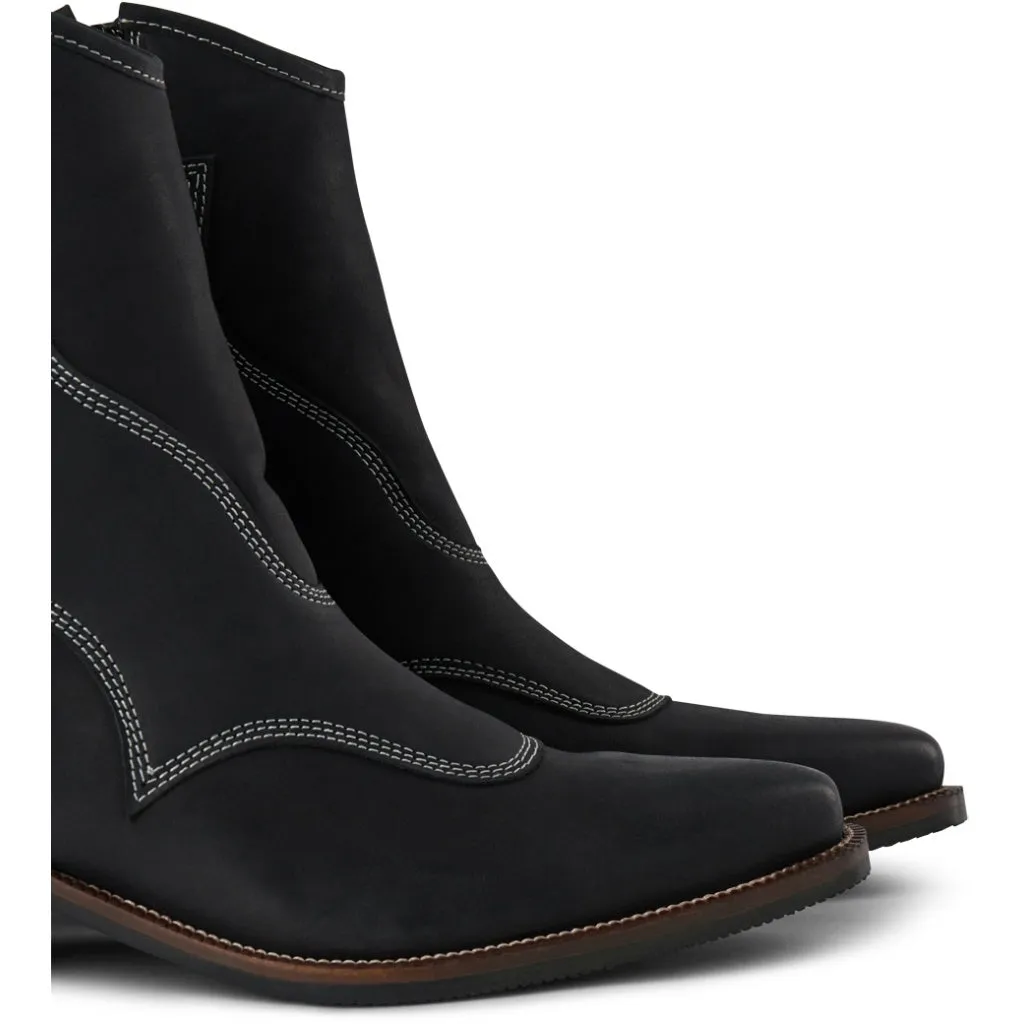 Arietta Leather Boot - BLACK