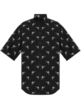 BALENCIAGA Oversized Fit Cotton Shirt - Large