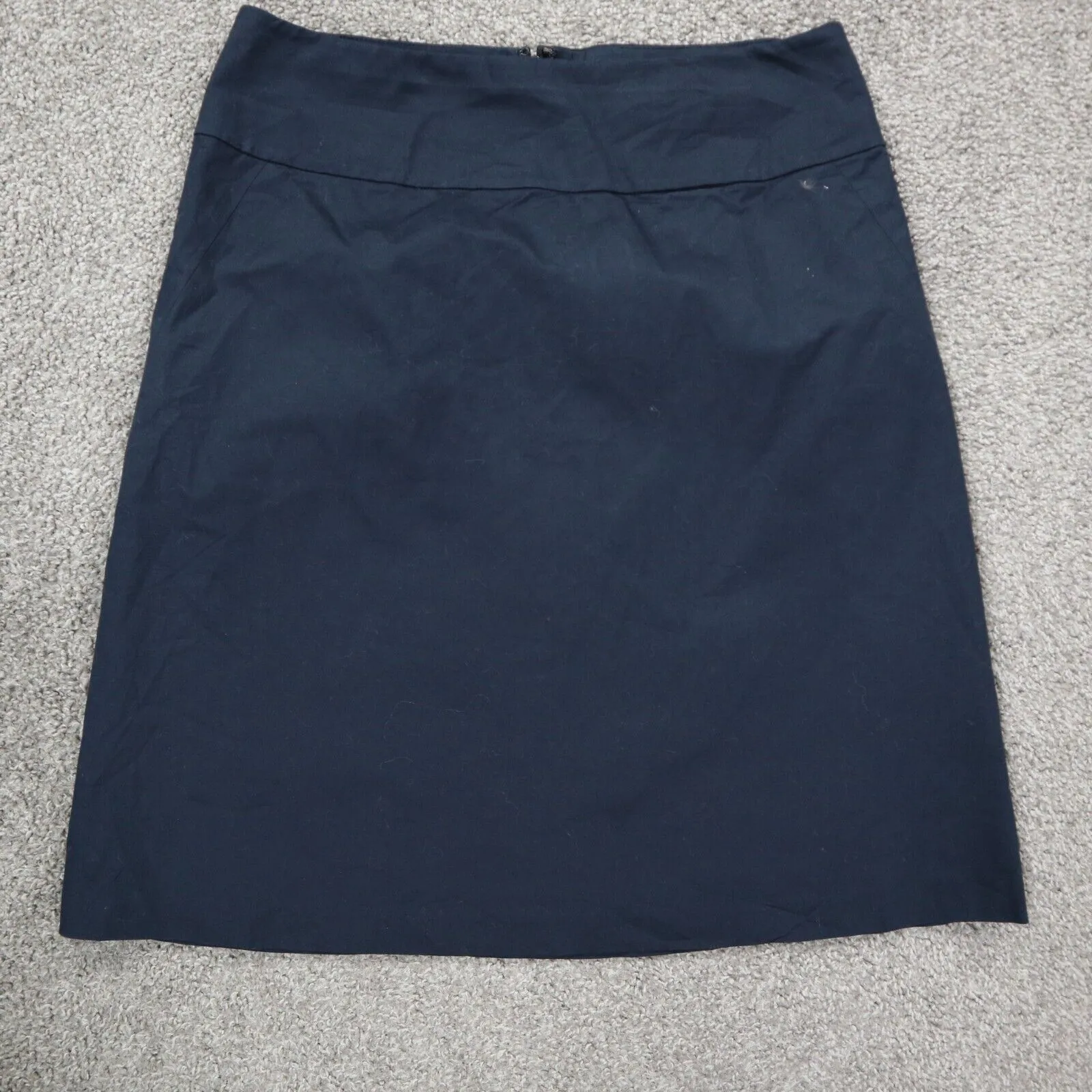 Banana Republic Women Straight Pencil Skirt Back Zip Stretch Slate Blue Size 6