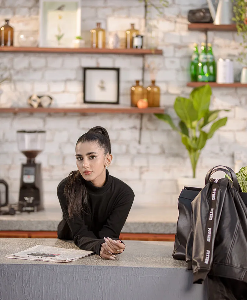 Black Mock Neck (Women)