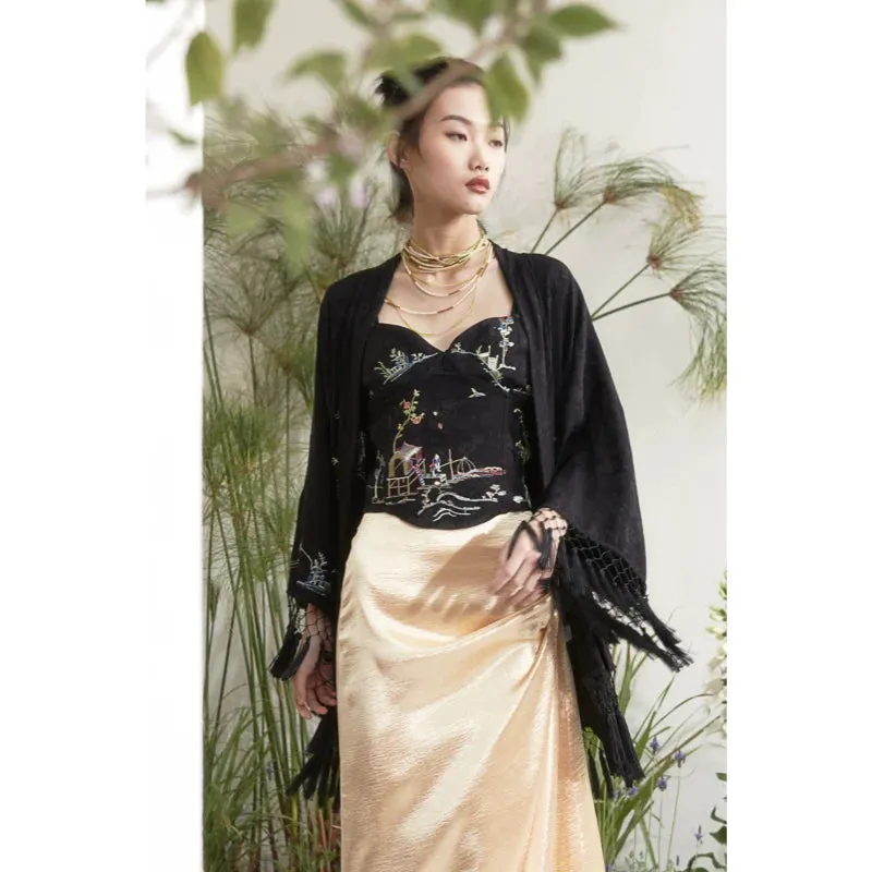 Boundless Garden Embroidered Kimono