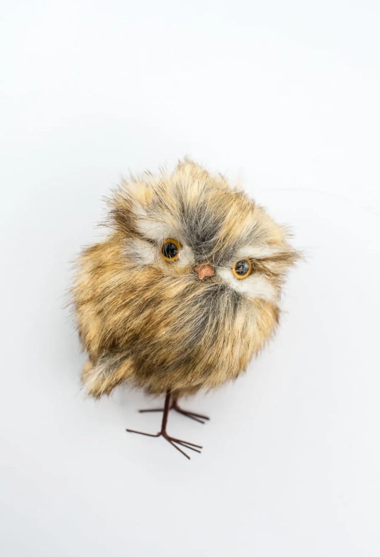 Brown winter owl ornament