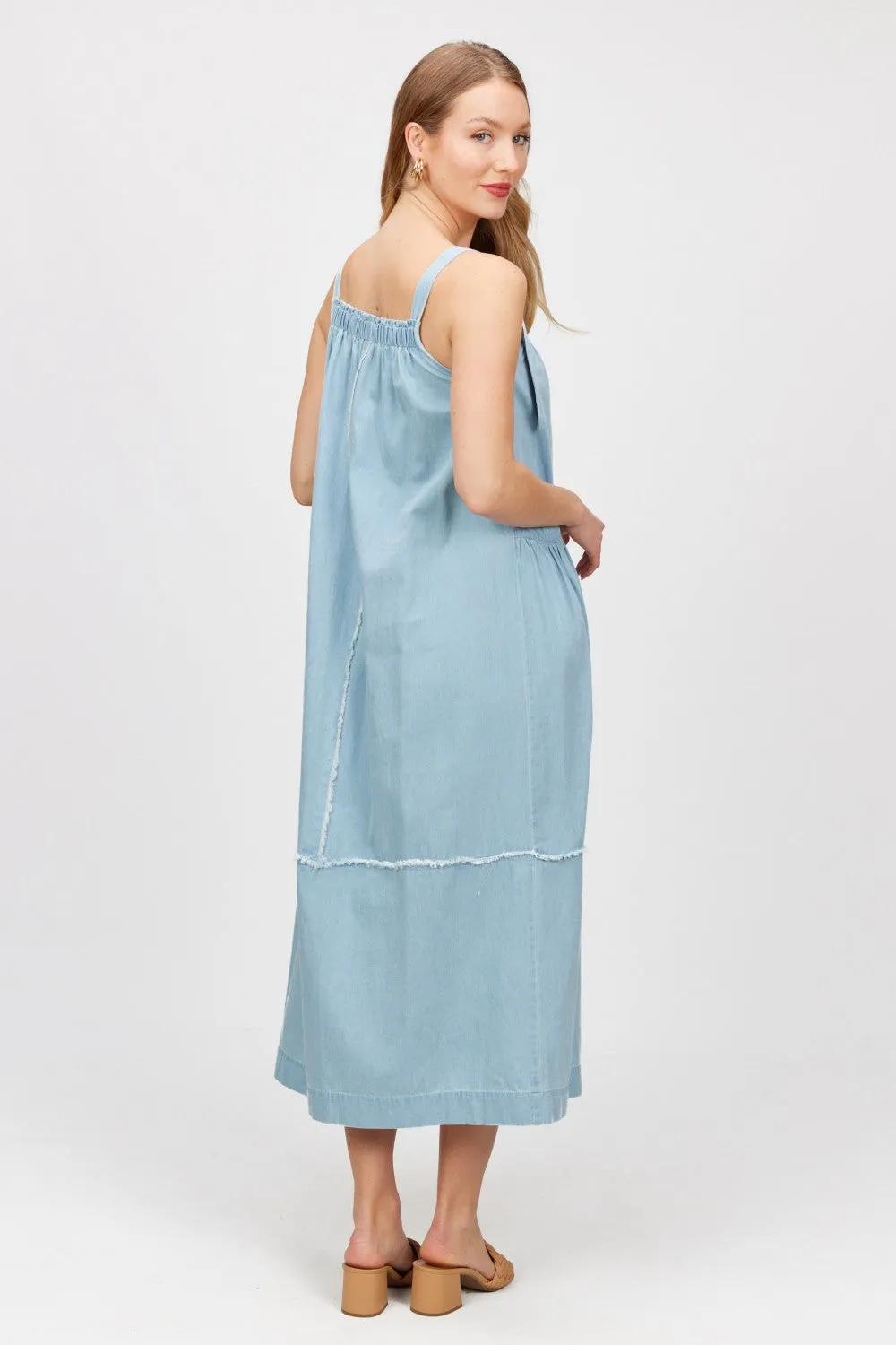 Chambray Overall Dress