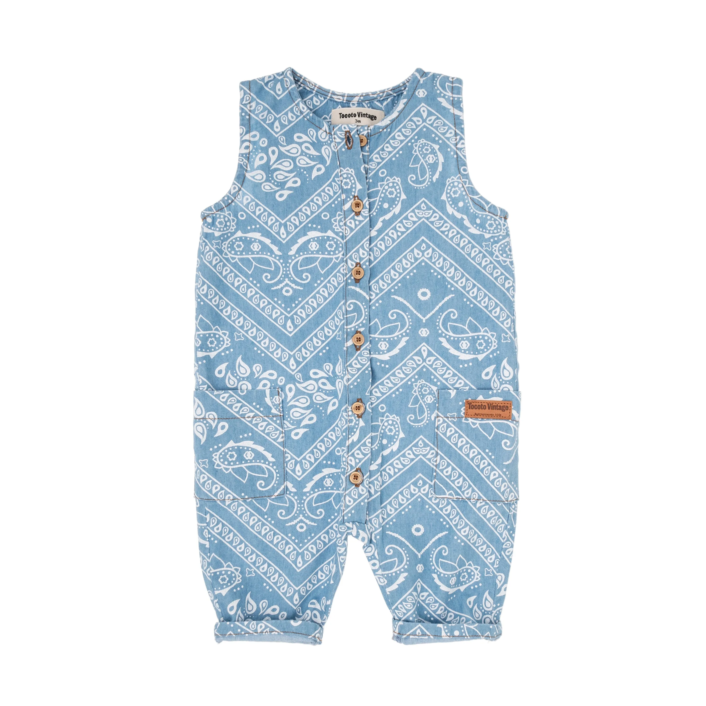 Chambray Overall Print Bandana