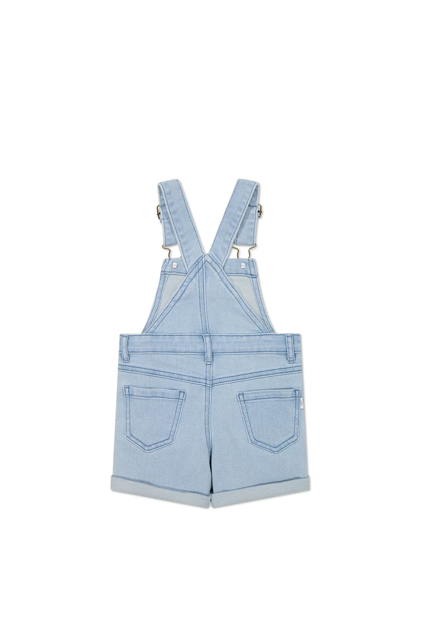Chase Short Overall - Washed Denim