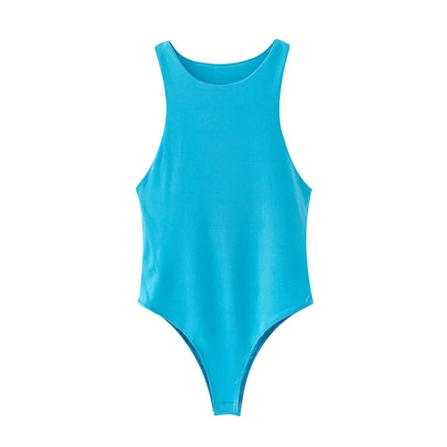 Colourful Sleeveless Bodysuit