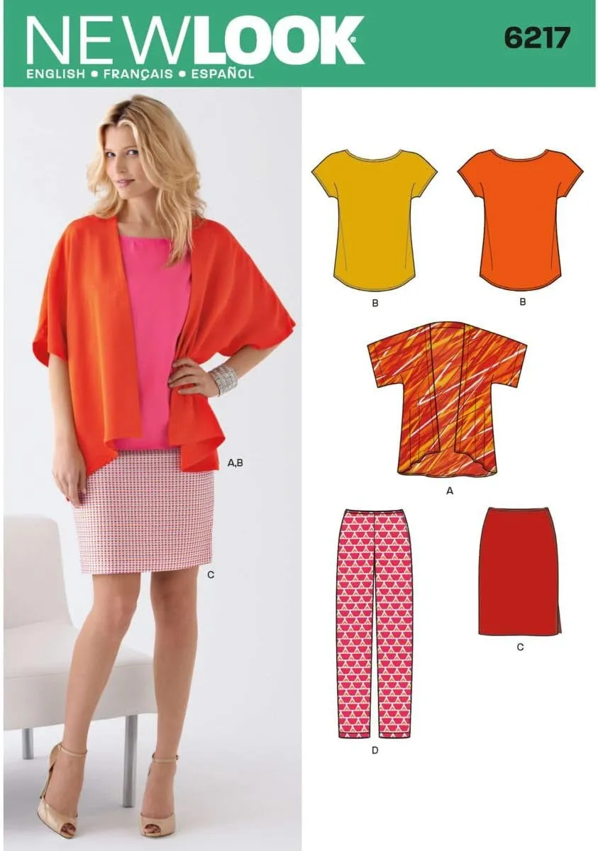 Creative Patterns New Look 6217 Misses' Separates, a (10-12-14-16-18-20-22)