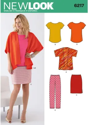 Creative Patterns New Look 6217 Misses' Separates, a (10-12-14-16-18-20-22)