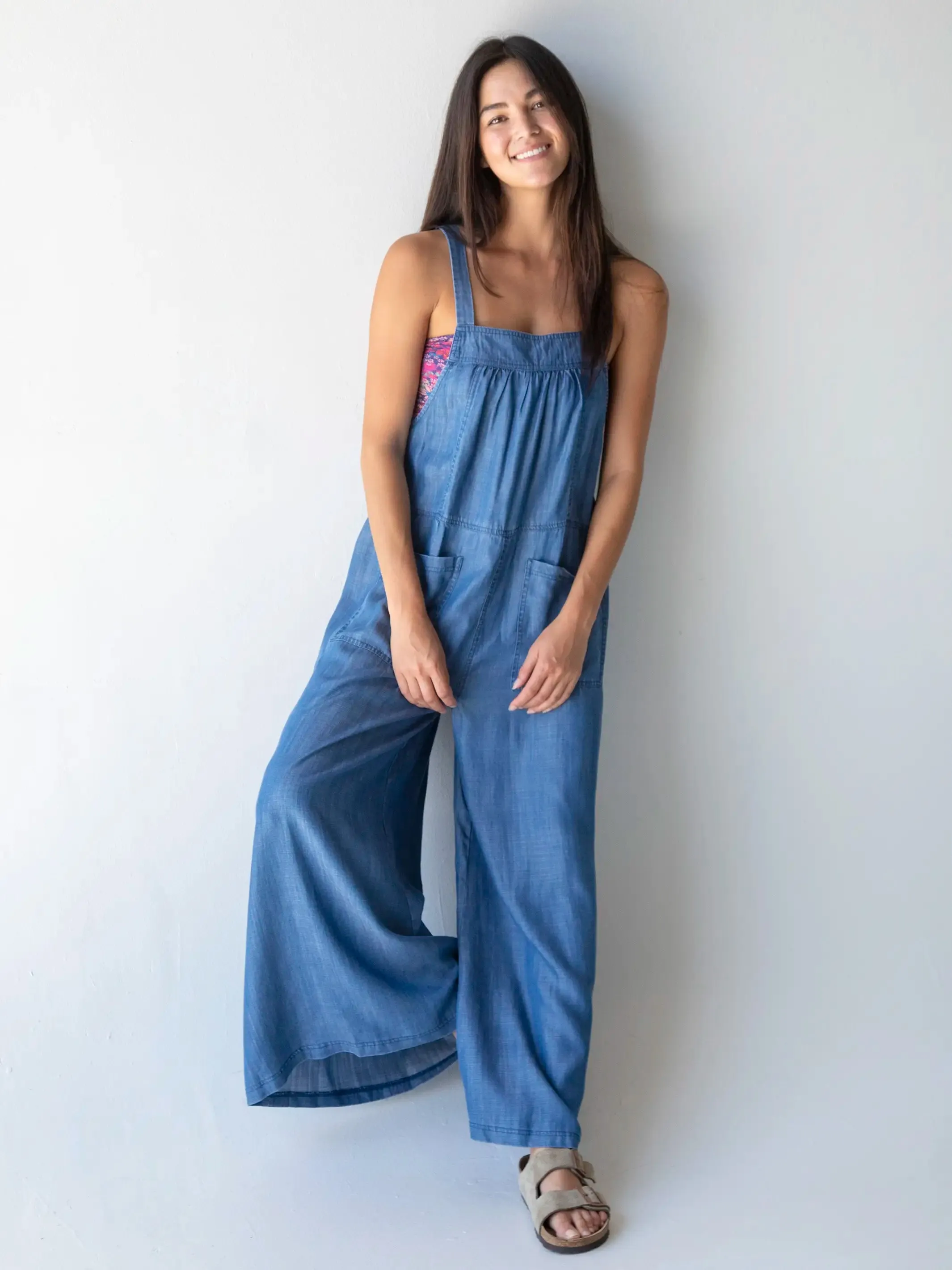 Dakota Tie Overall - Chambray