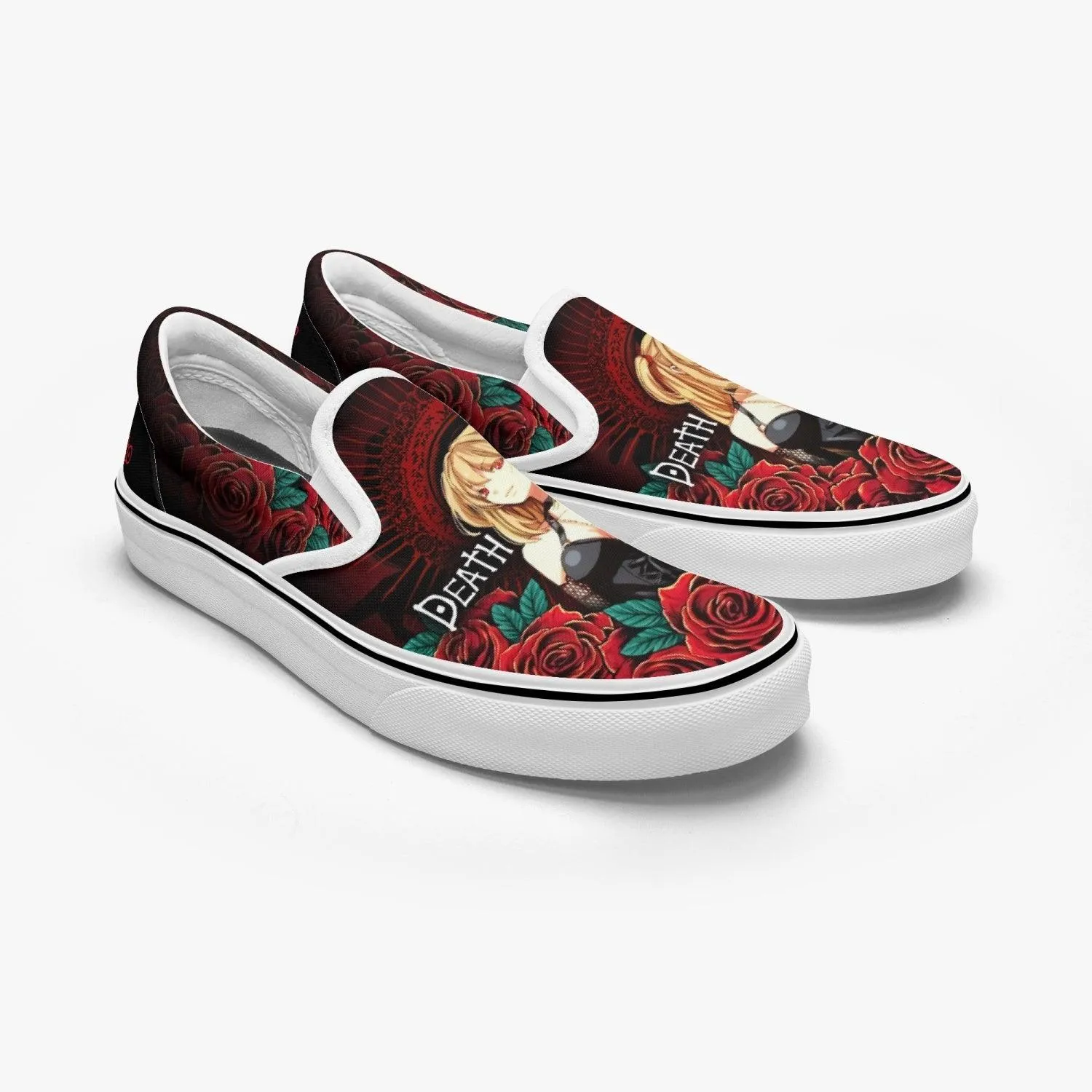 Death Note Misa Amane Deathnote Slip Ons Anime Shoes