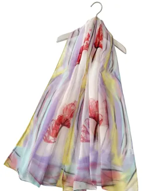 Delicate Flower Print Scarf