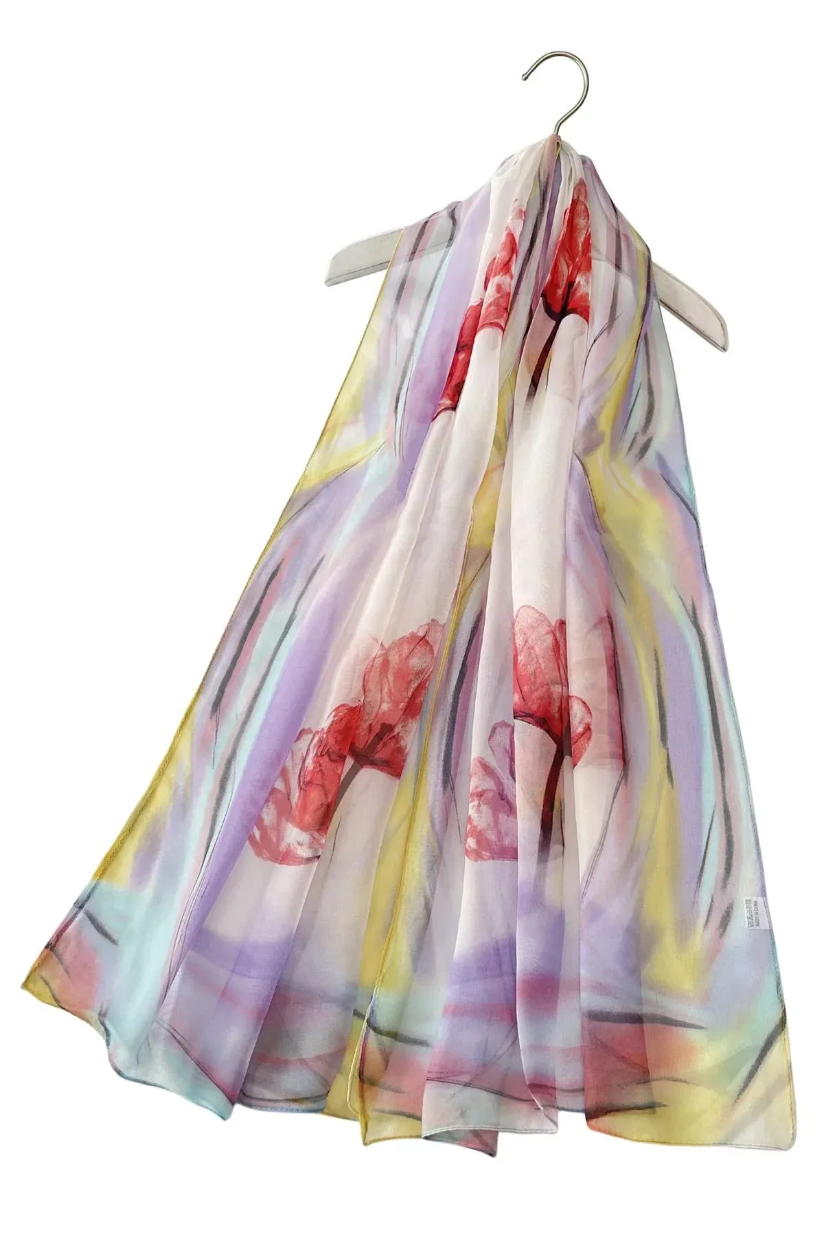 Delicate Flower Print Scarf