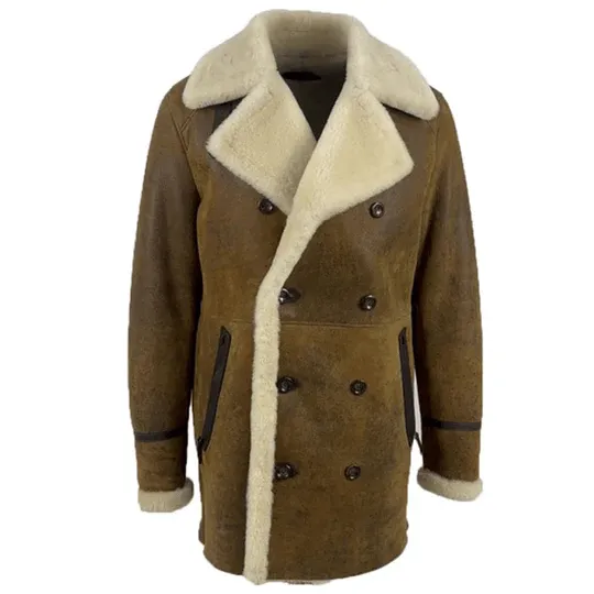 Distressed Tyler’s Shearling Trench Coat