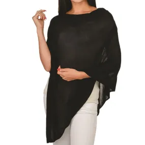Elsa Black Bamboo Poncho