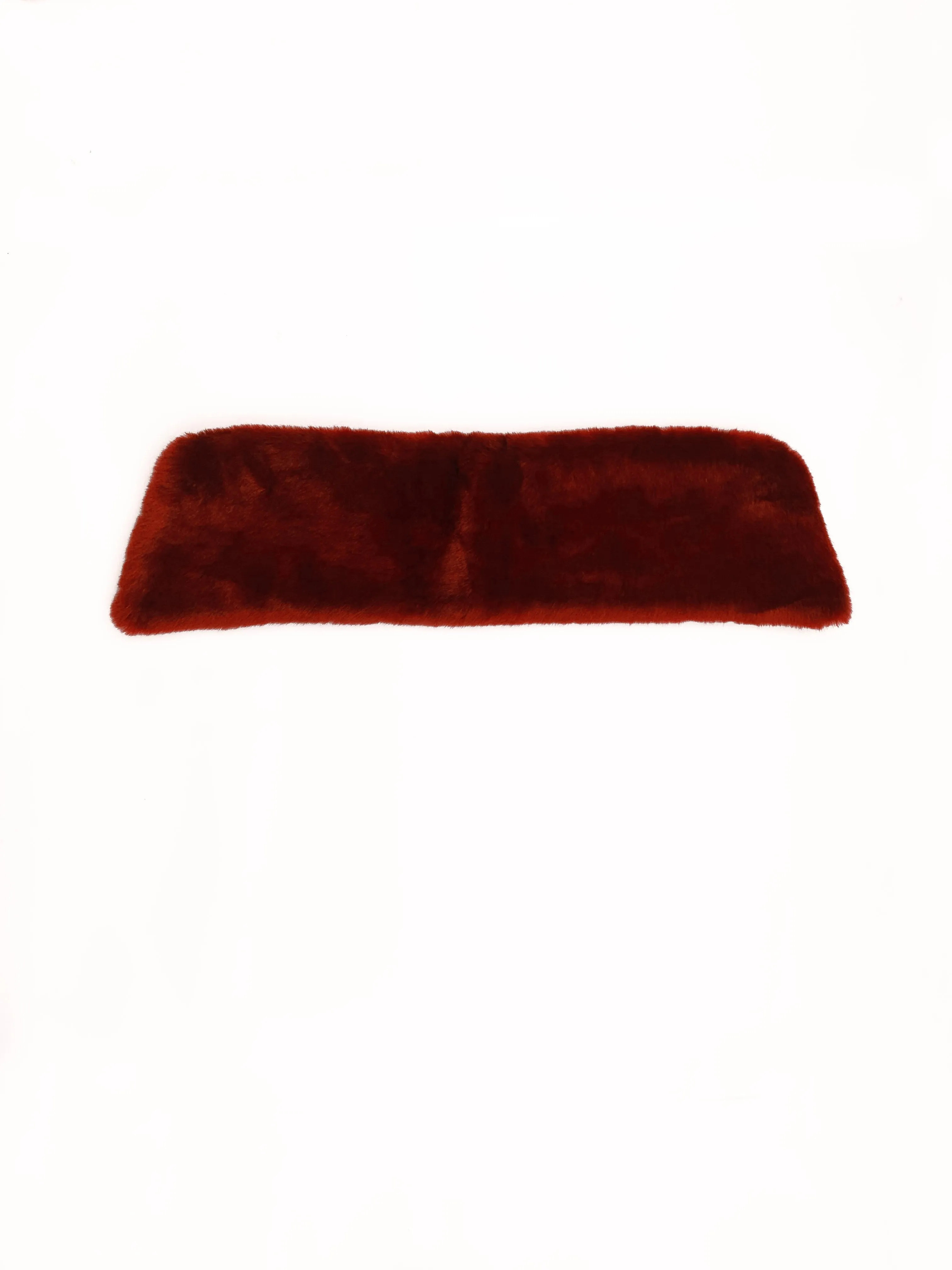 Faux Fur Red Collar - One-of-a-kind