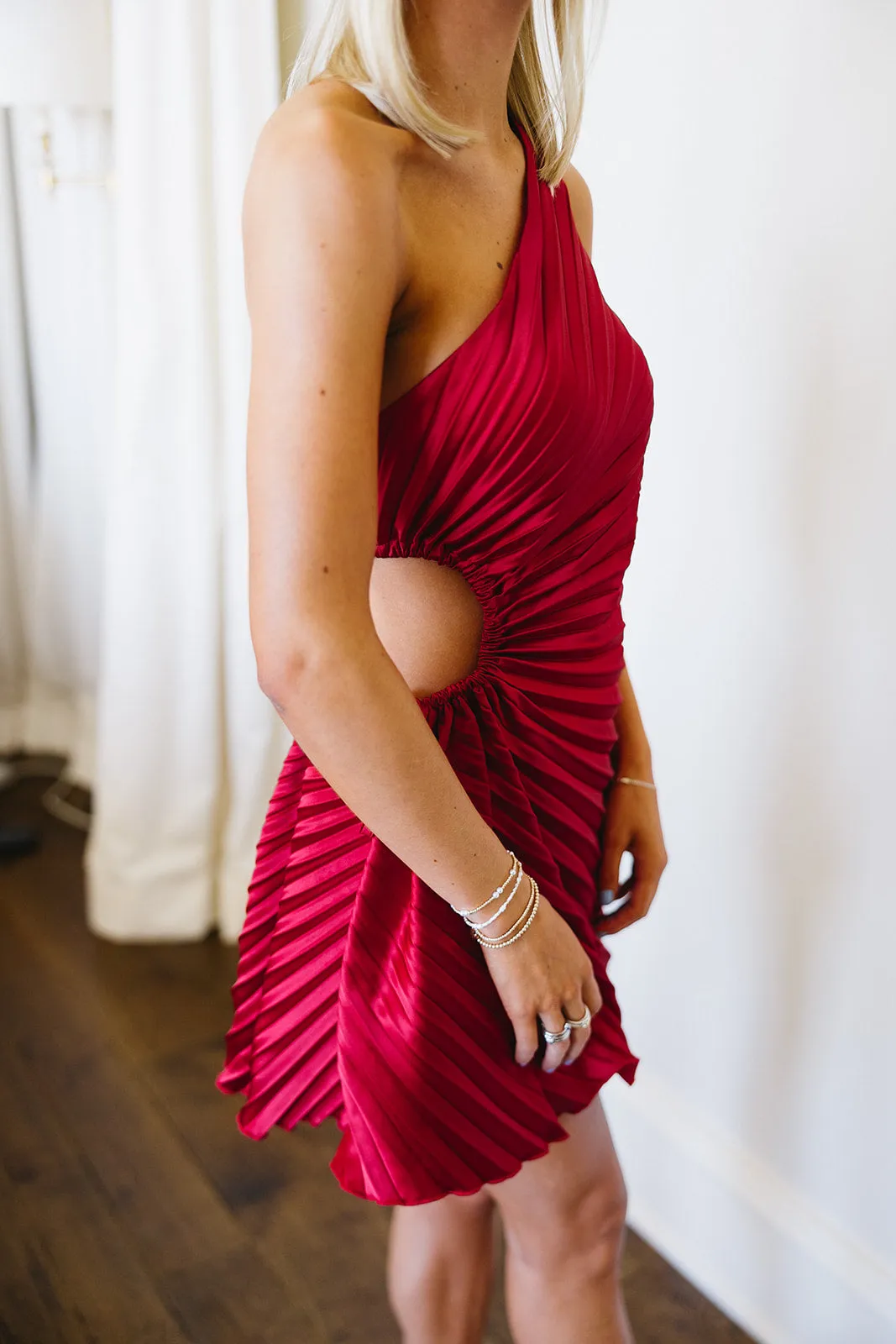 Give It A Go Mini Dress - Tomato Red