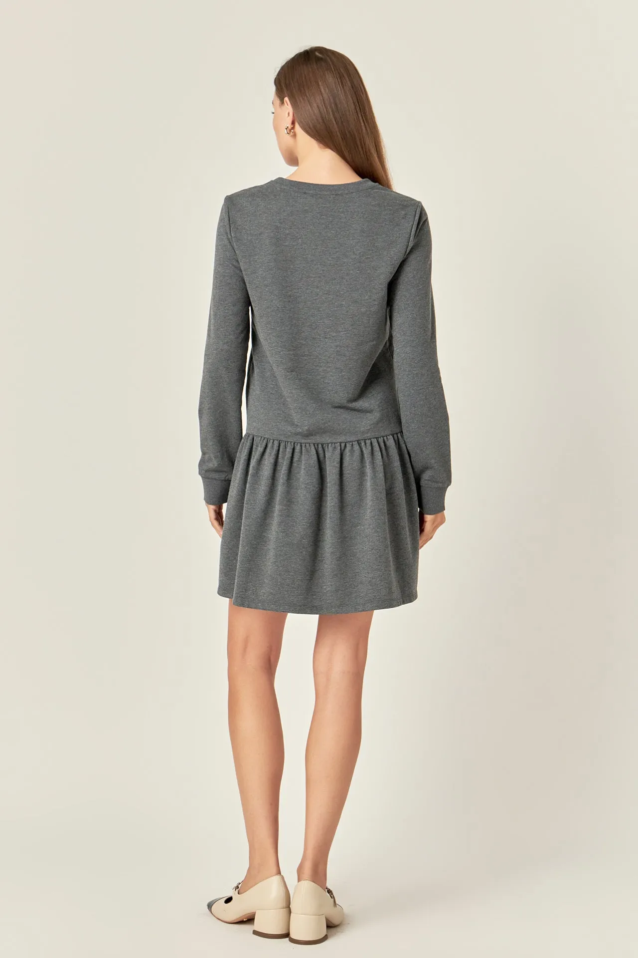 Knit Unbalanced Seam Dress