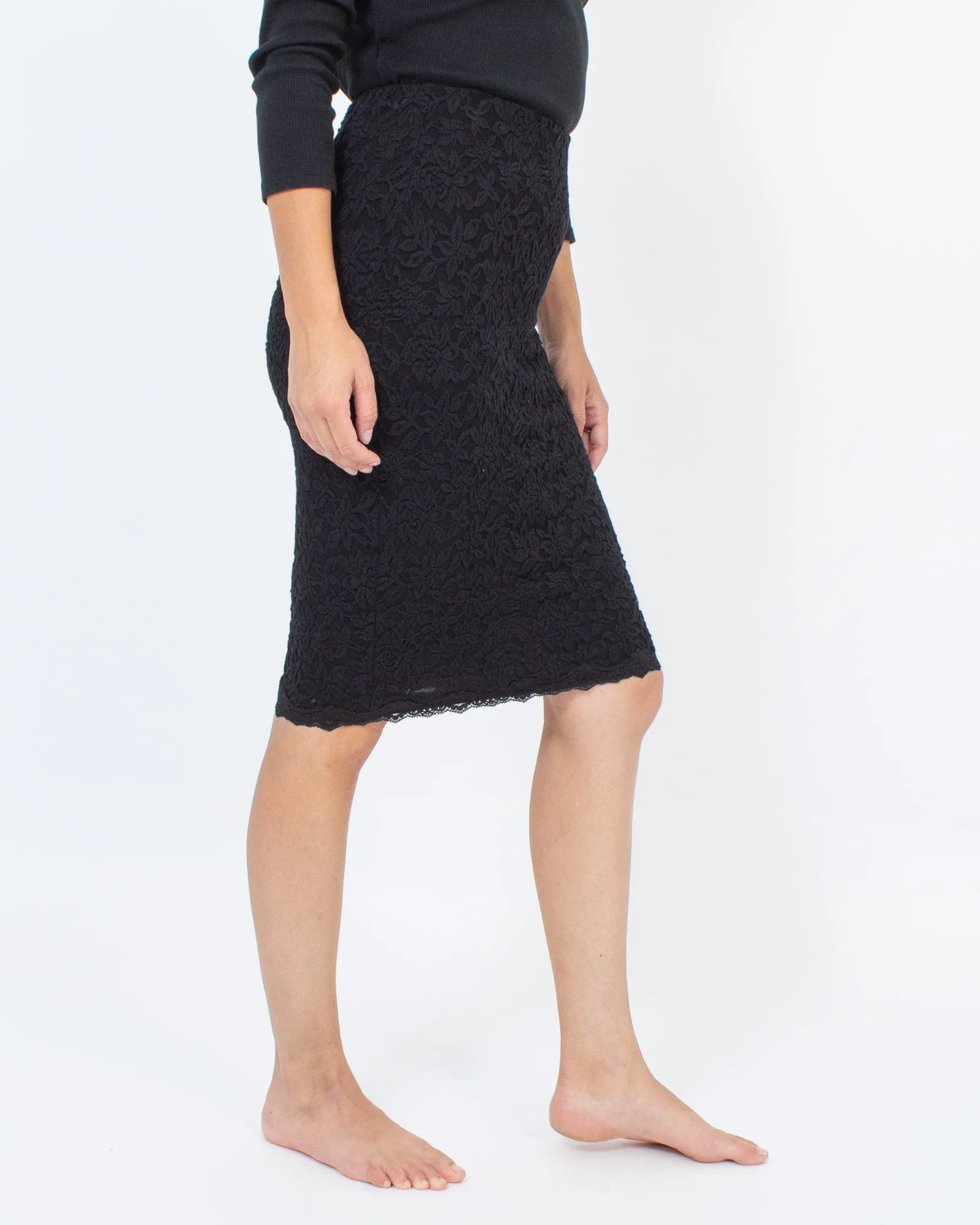 Lace Pencil Skirt