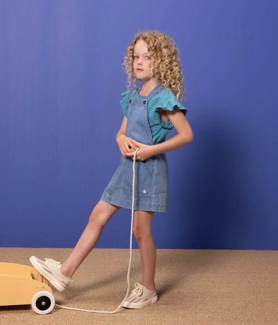 Light Denim Overall Dress
