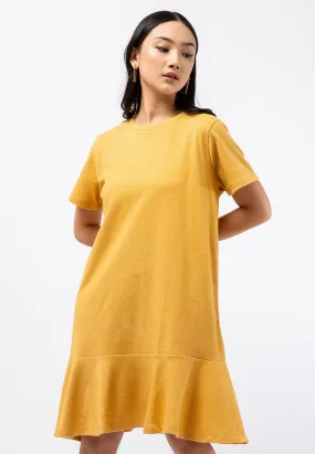 Mini Flounce Shift Dress