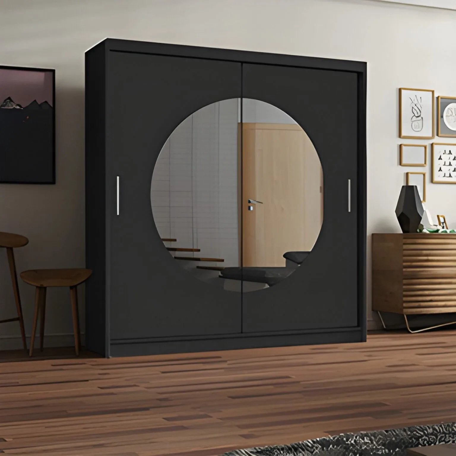 Modern Patna Double Door Sliding Wardrobe