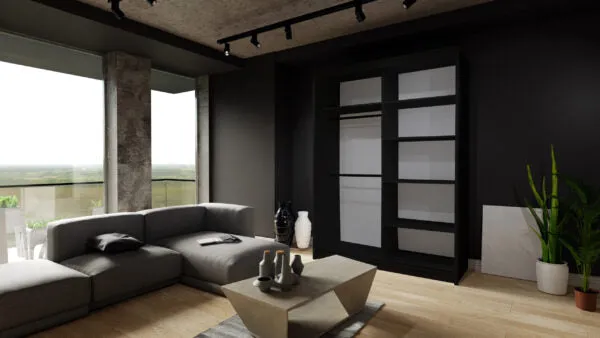 Modern Patna Double Door Sliding Wardrobe