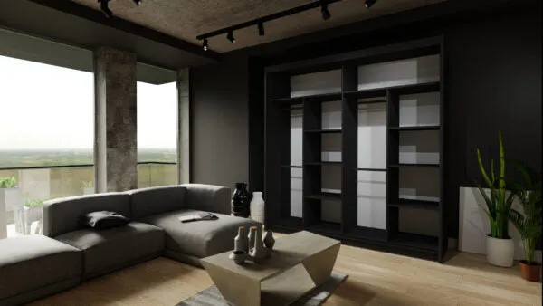 Modern Patna Double Door Sliding Wardrobe
