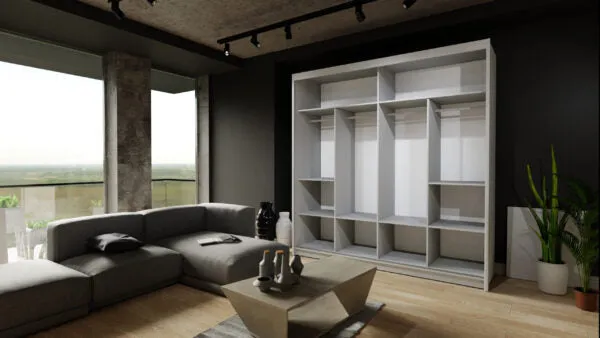 Modern Patna Double Door Sliding Wardrobe