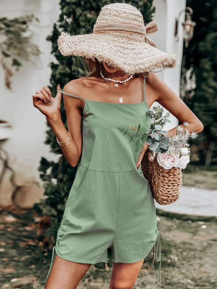 MSFILIA Summer Strapless Playsuits Overall