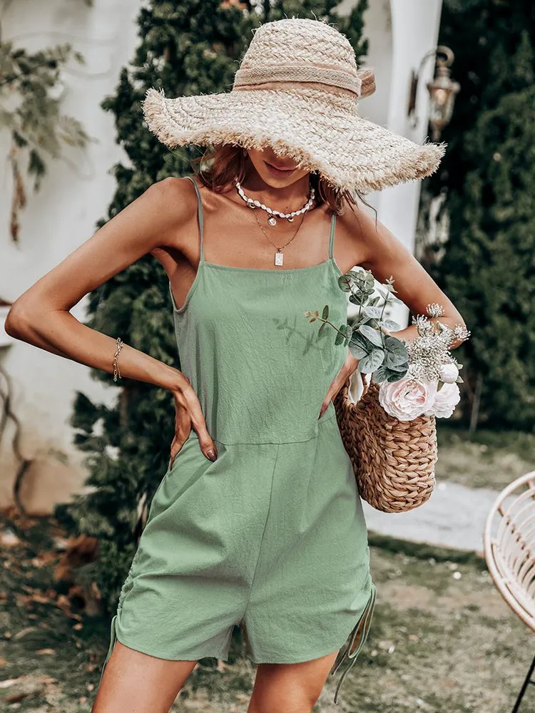 MSFILIA Summer Strapless Playsuits Overall