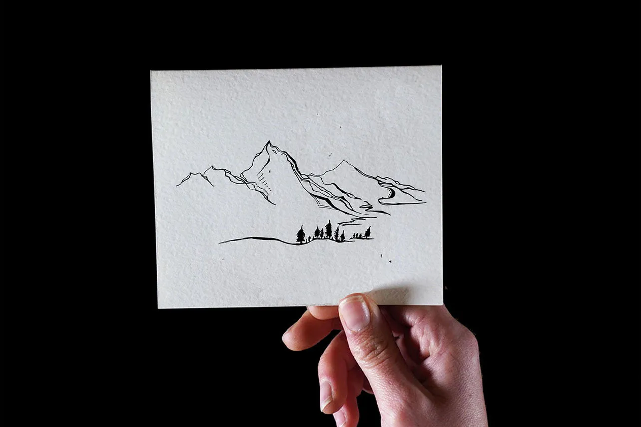Mt. Dreaming Letterpress Greeting Card