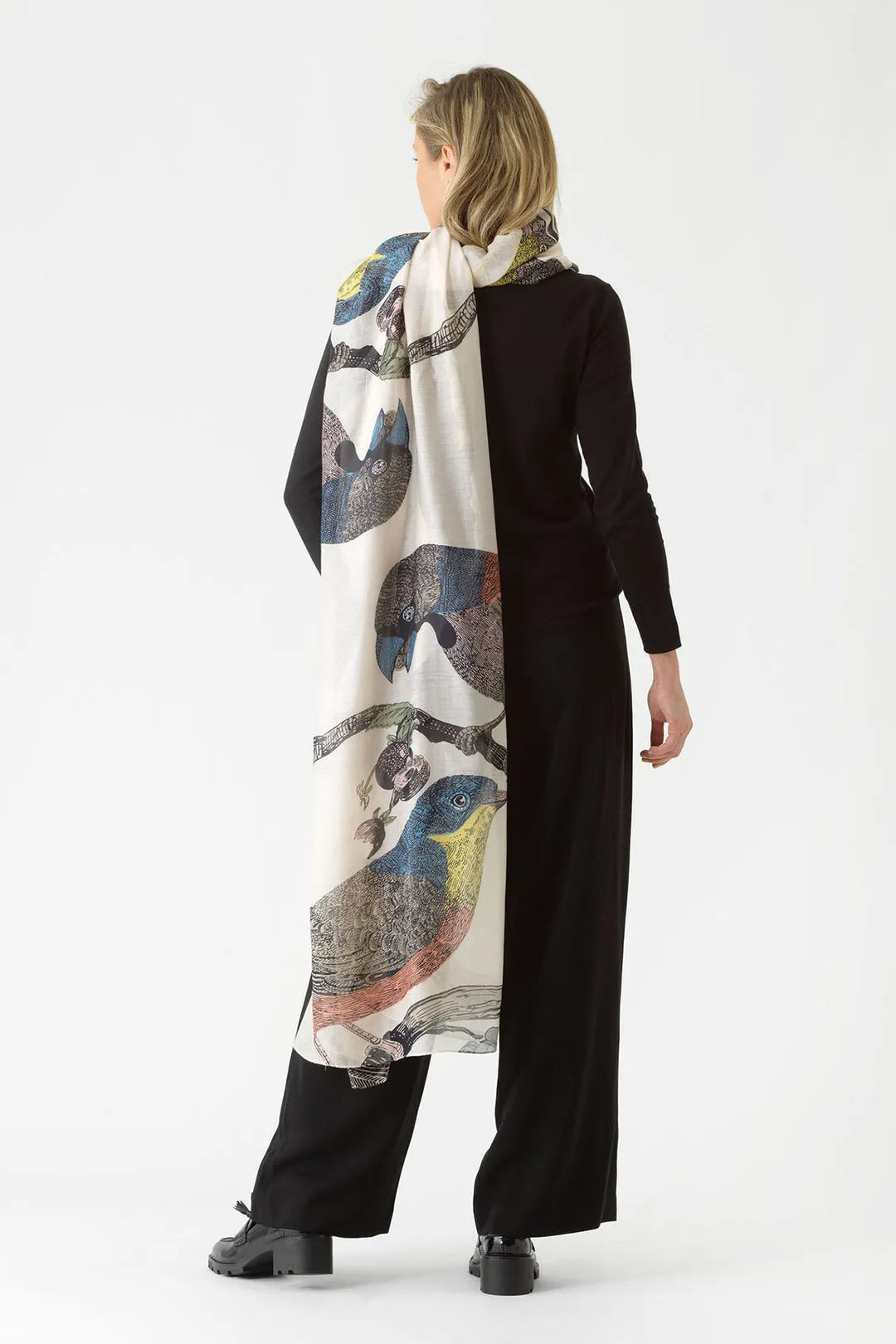 One Hundred Stars Bird Stone Scarf