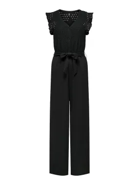 Only / Damen-Overall / ONLELISA S/L V-NECK JUMPSUIT JRS