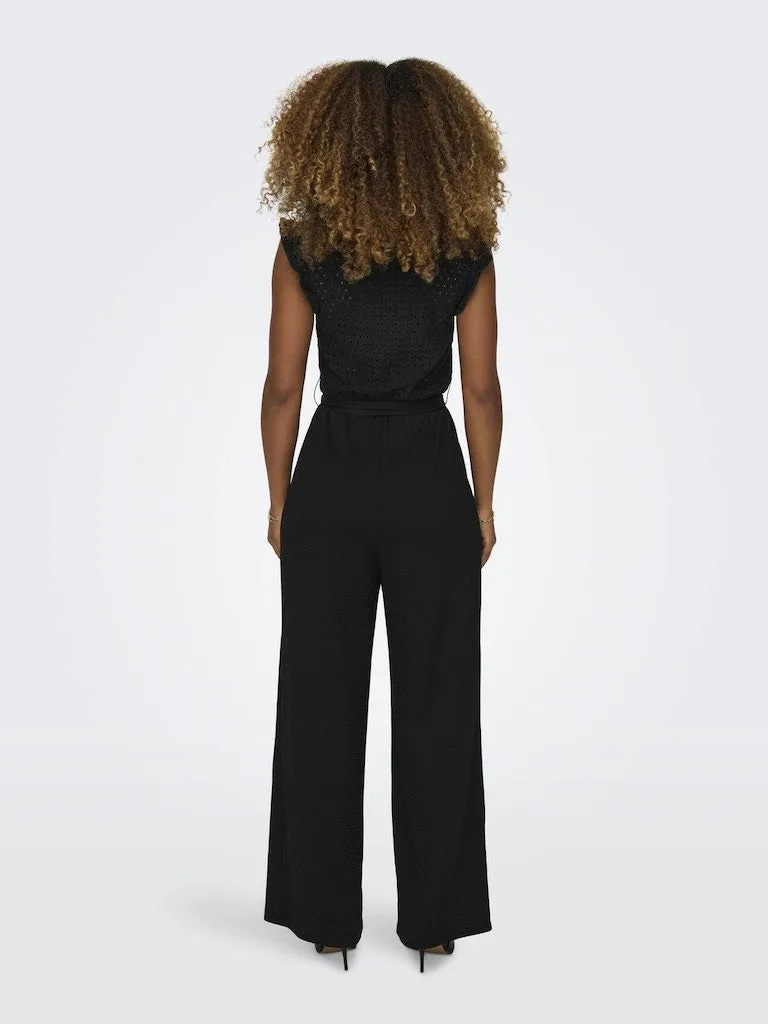 Only / Damen-Overall / ONLELISA S/L V-NECK JUMPSUIT JRS