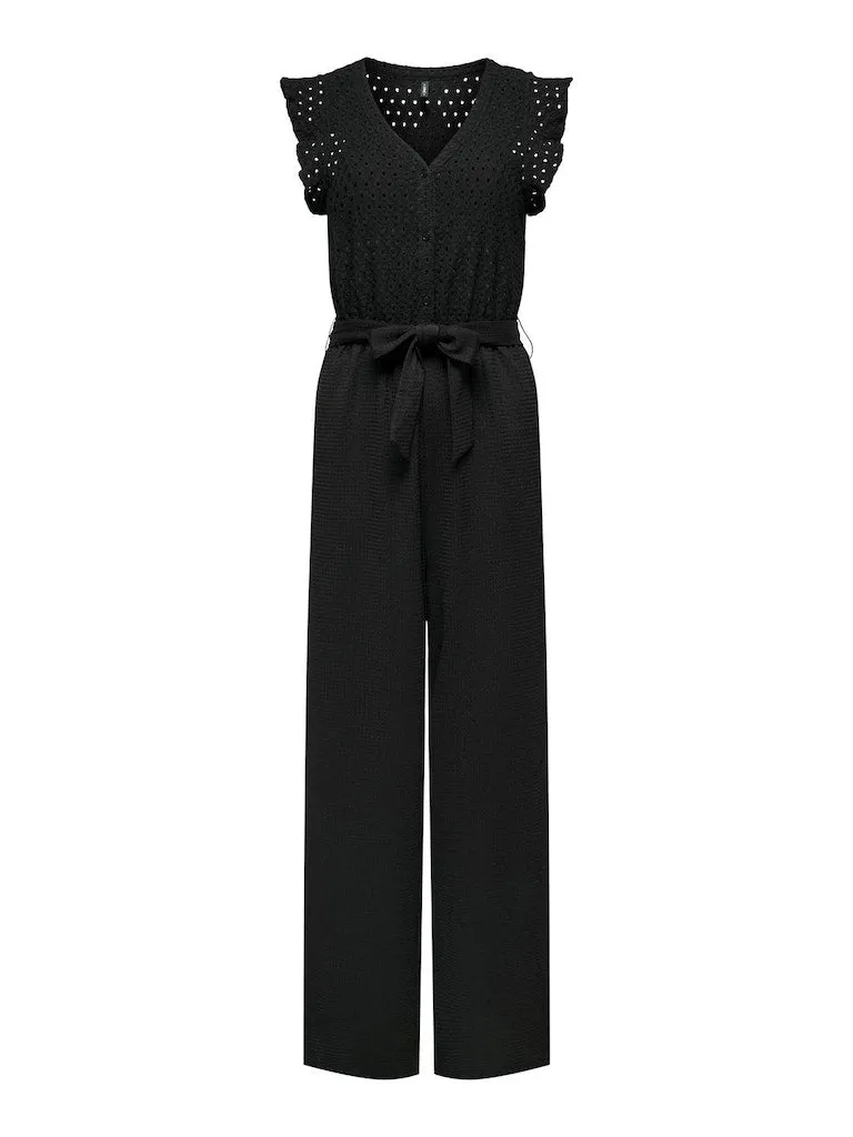 Only / Damen-Overall / ONLELISA S/L V-NECK JUMPSUIT JRS
