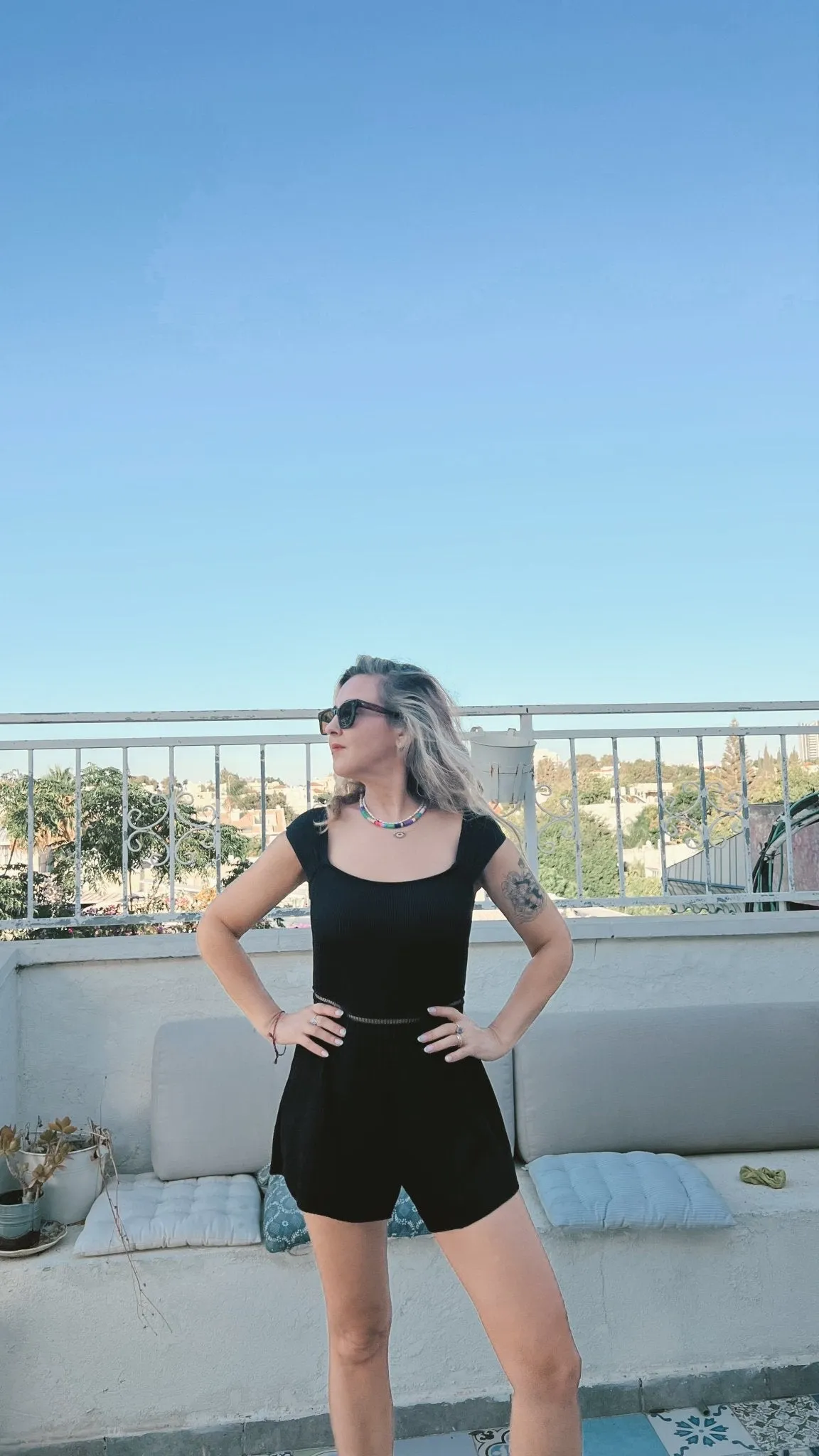 Overall Elizabeth Black Rib