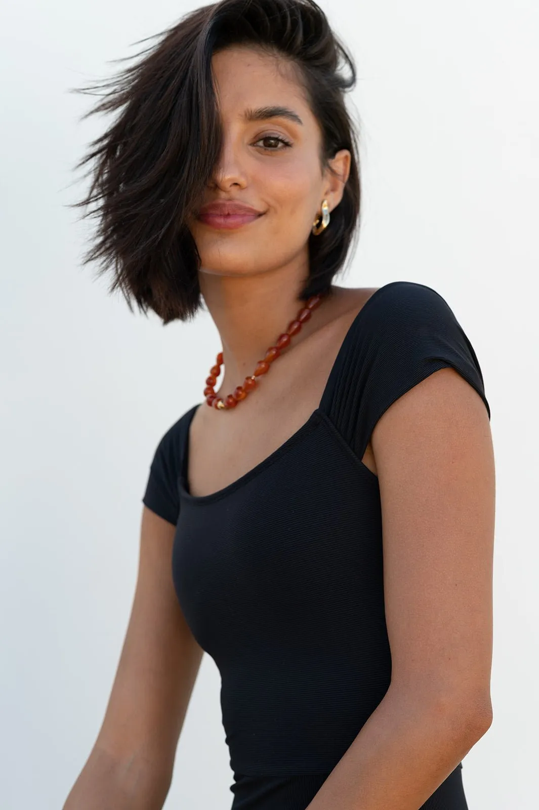 Overall Elizabeth Black Rib