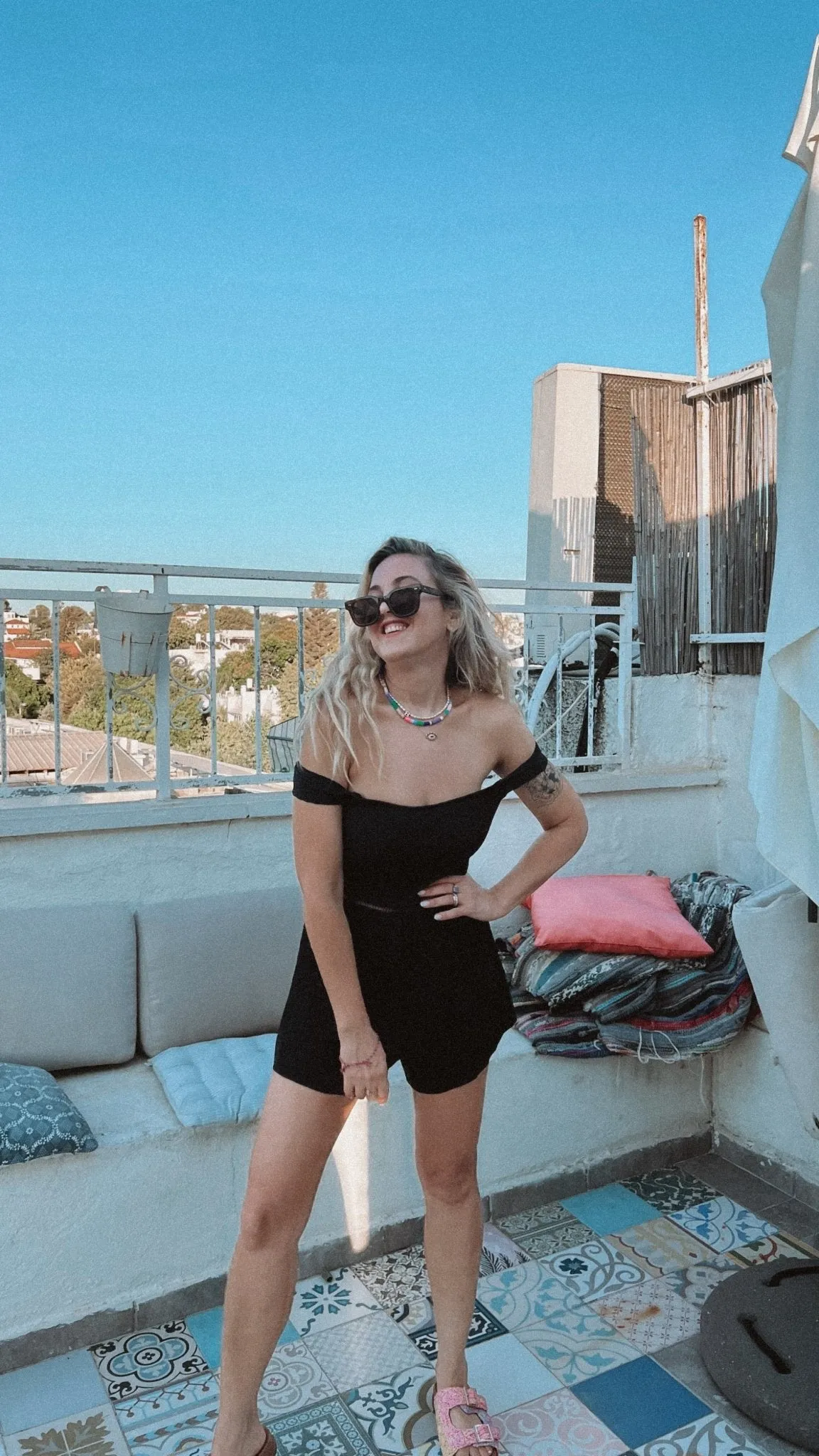 Overall Elizabeth Black Rib