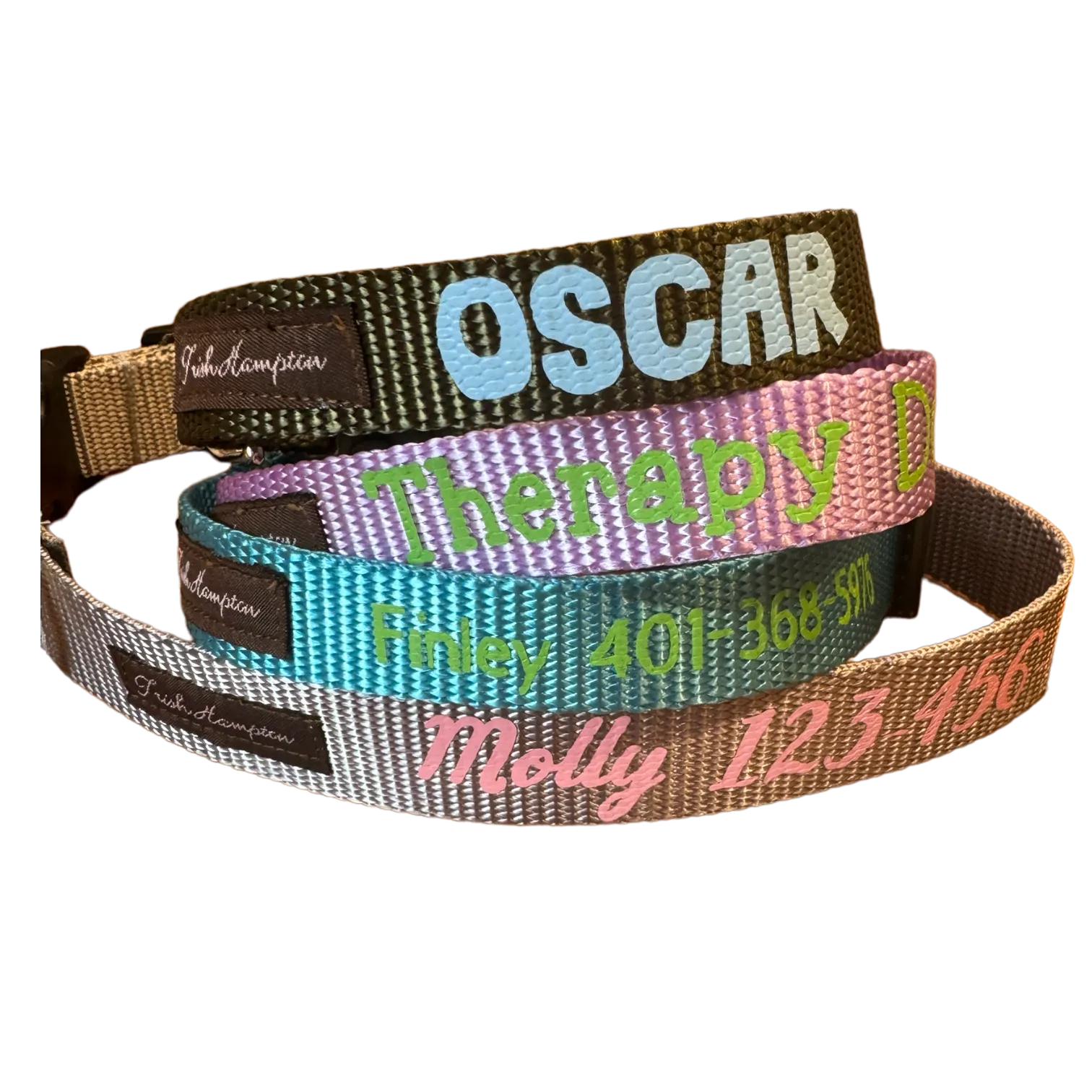 Purple Lilac Nylon Webbing Dog Collar - 805