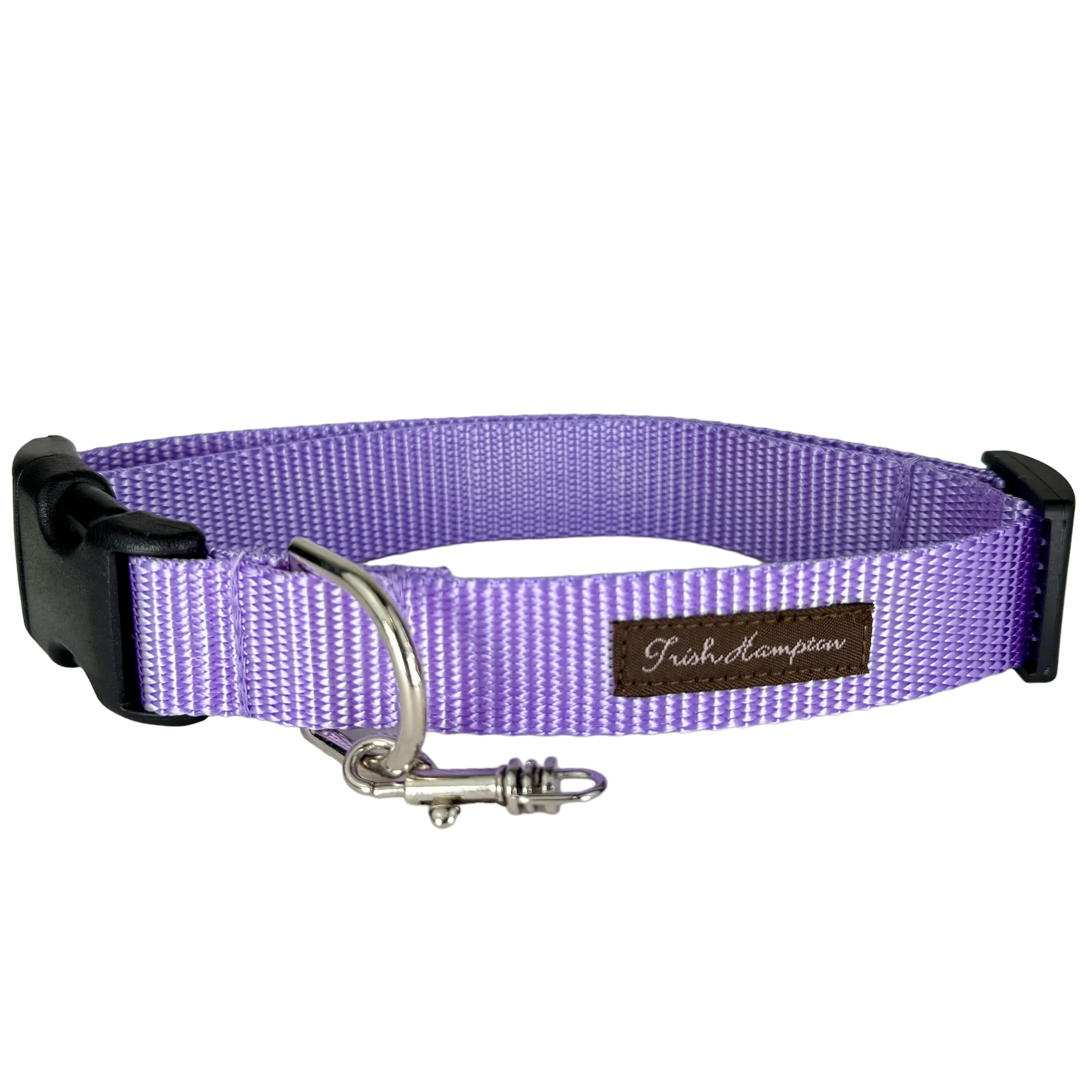 Purple Lilac Nylon Webbing Dog Collar - 805