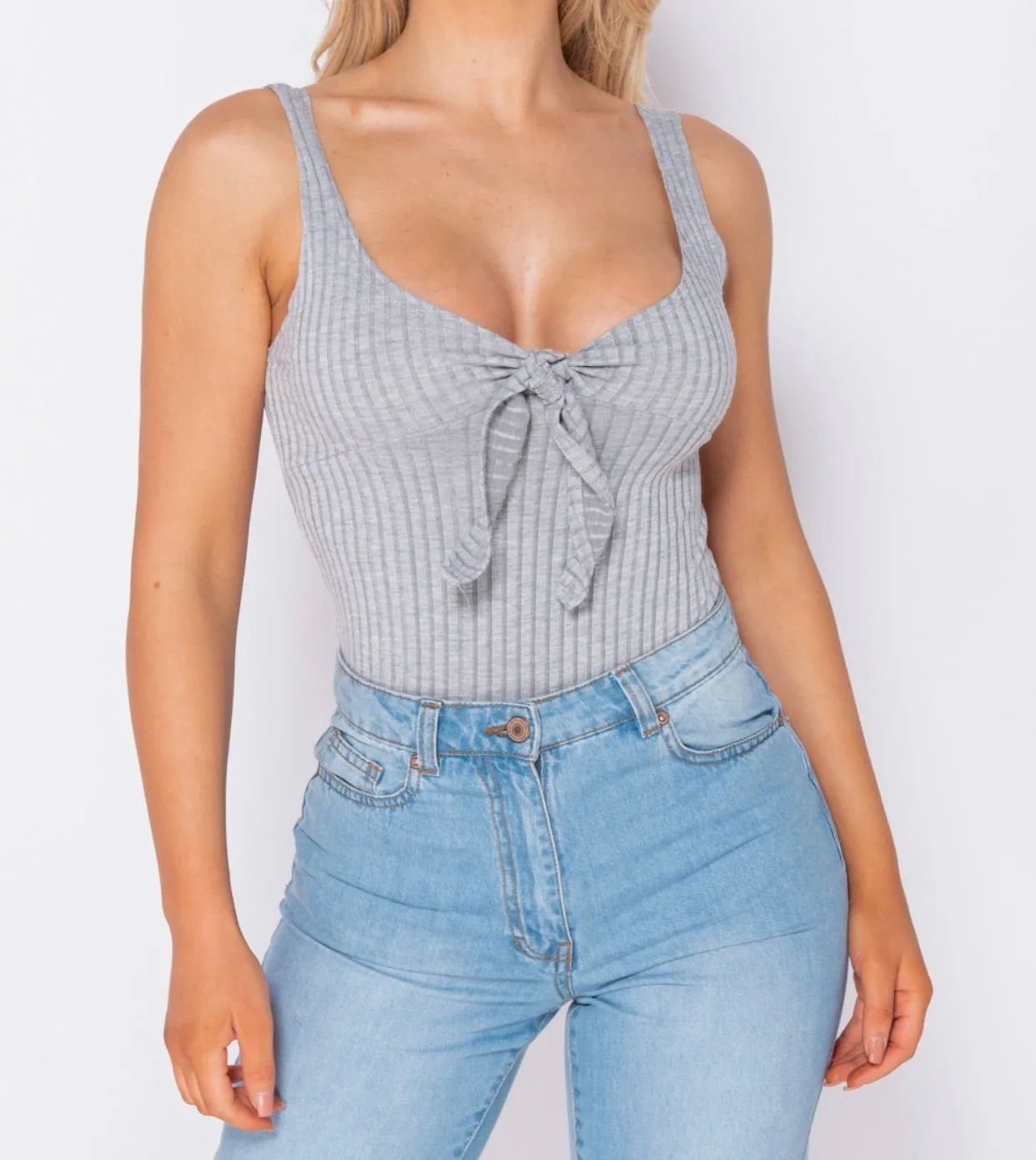 Rosalinda Bodysuit - Grey