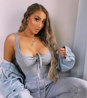 Rosalinda Bodysuit - Grey