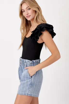 Simply Elegant Bodysuit - Black