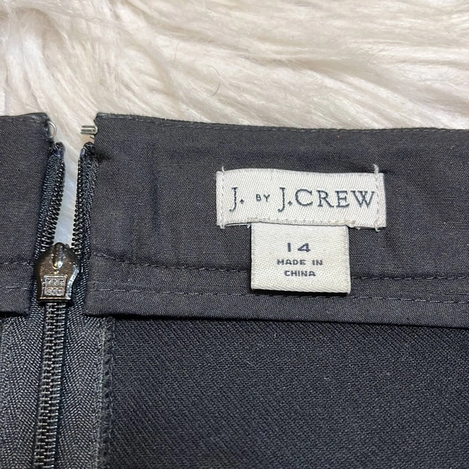 Size 14 J. Crew Plus Size Black Pencil Skirt