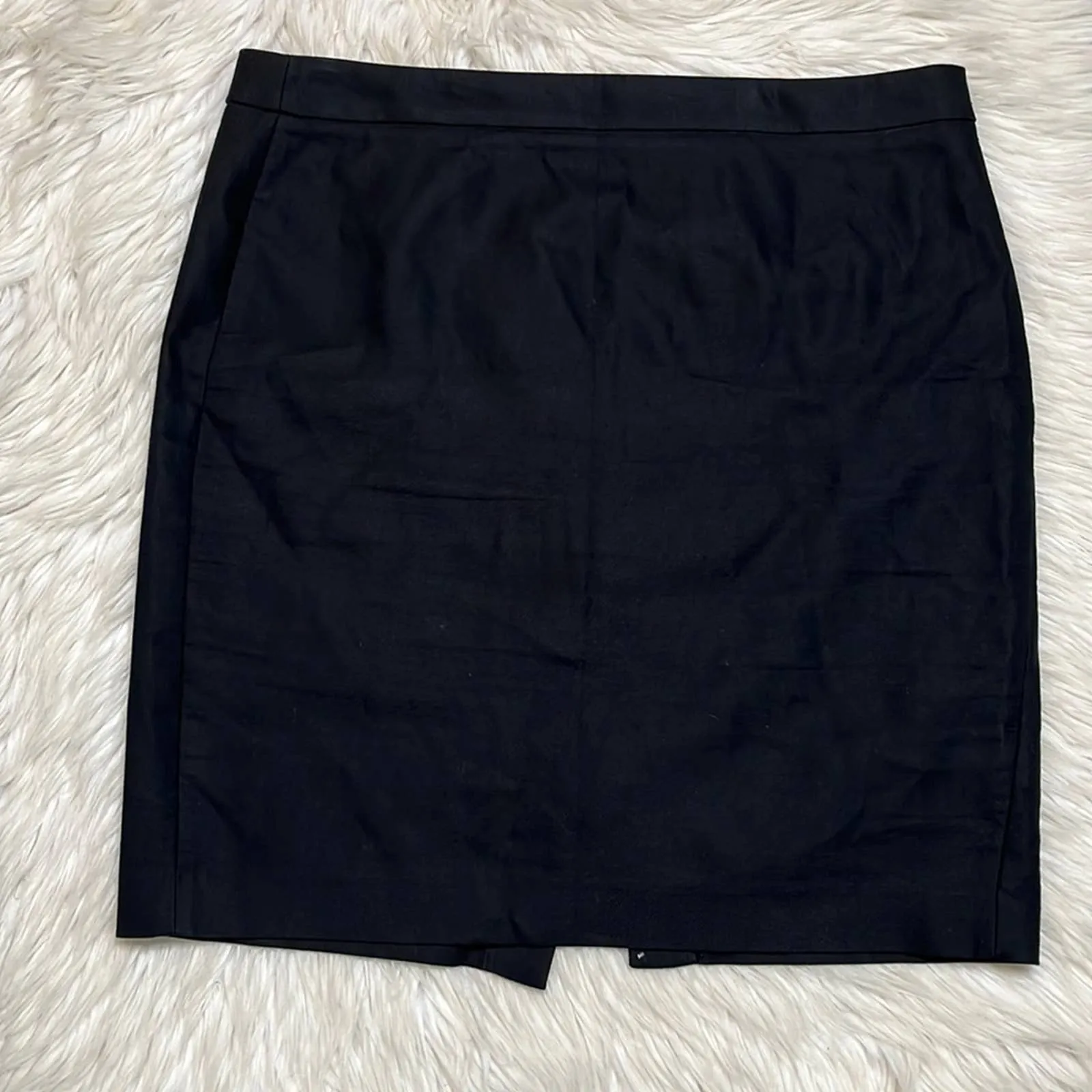 Size 14 J. Crew Plus Size Black Pencil Skirt