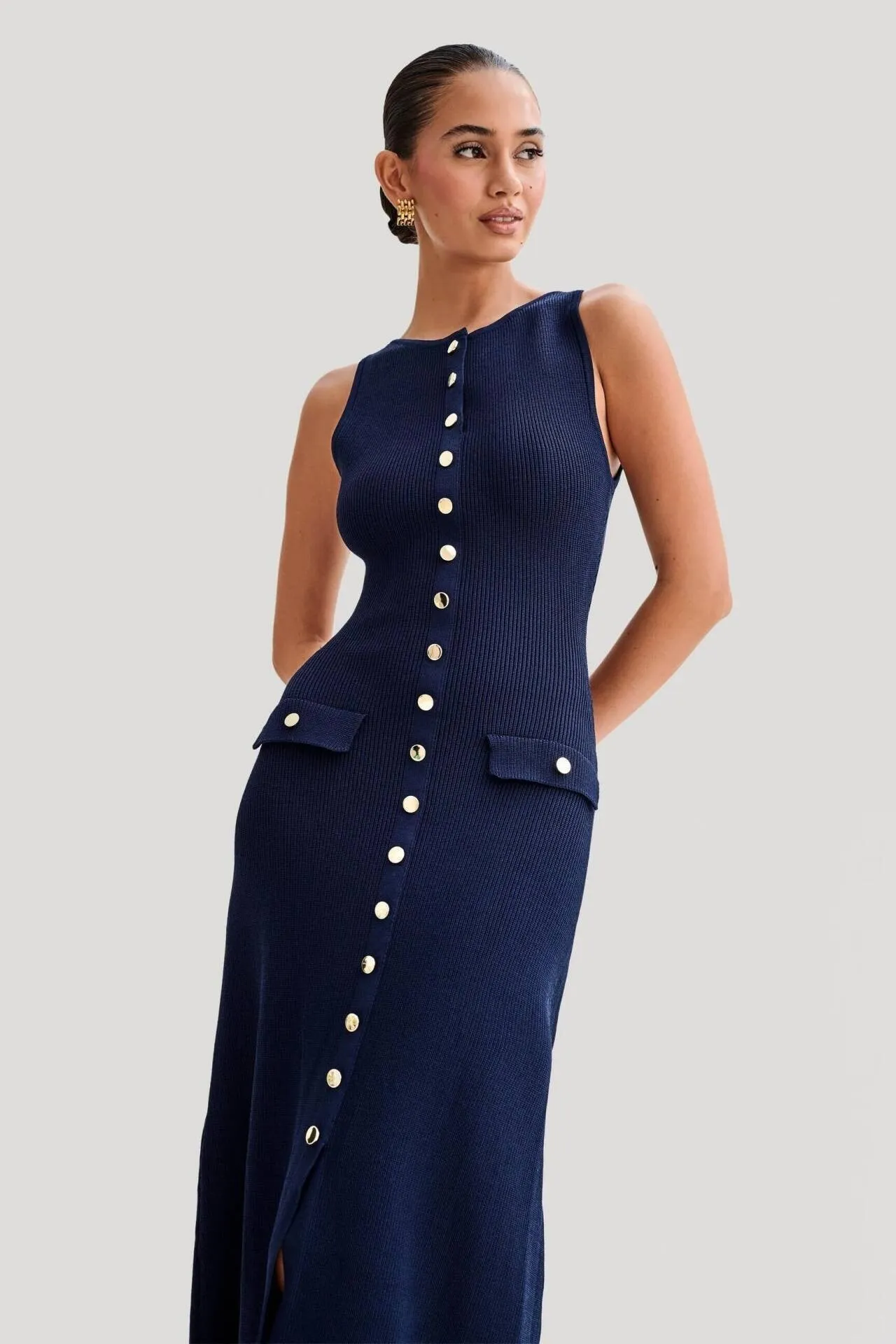 Sleeveless Maxi Knit Dress