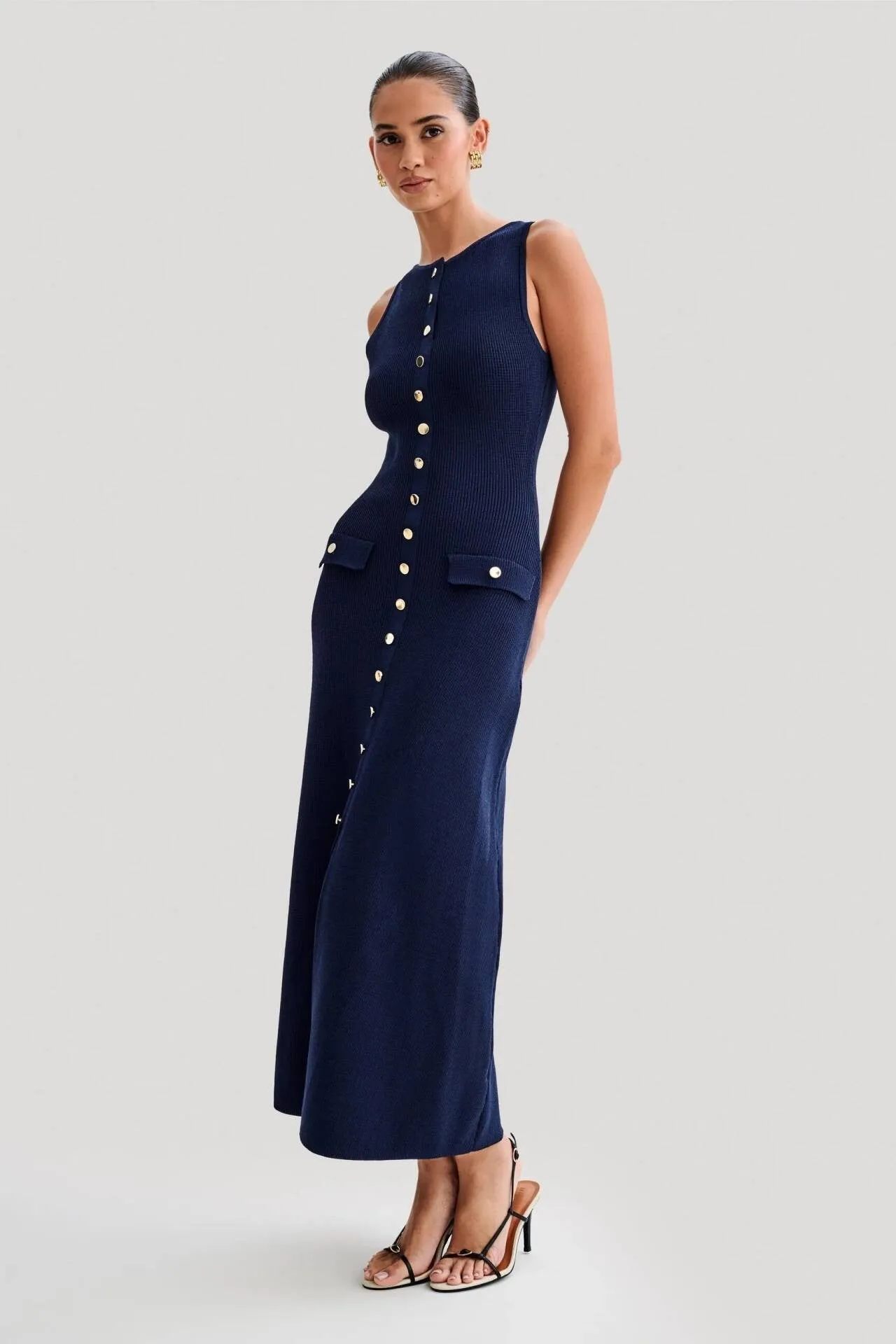 Sleeveless Maxi Knit Dress